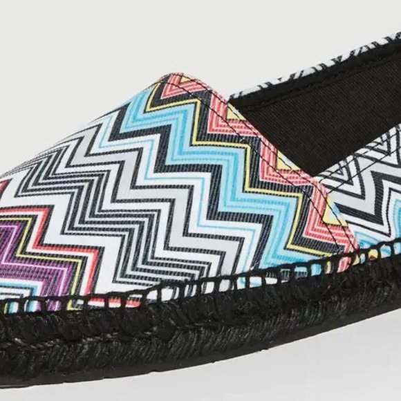 MISSONI 'Zig-Zag' Men's Canvas Espadrille Chevron US 8/9 EU 42 MSRP USD $380 NIB - Picture 16 of 16